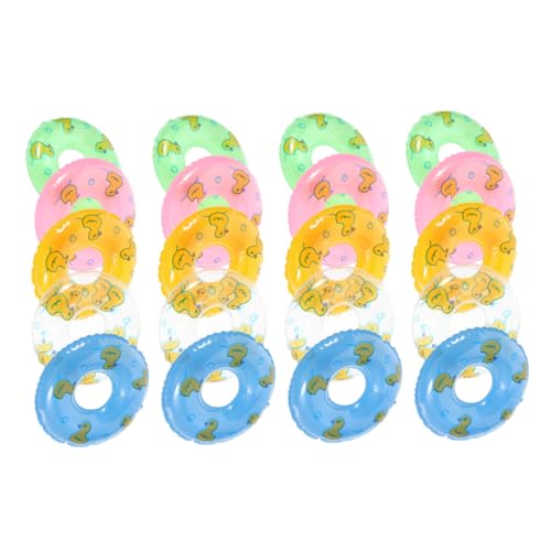 Abaodam 20 Stück Teiliges Miniatur Schwimmringe aus Robustem Realistische Kleine Deko Accessoires für Puppenhäuser Niedliche Schwimmring Ornamente Farben als Foto Requisiten und Abaodam 20 Stück Teiliges Miniatur Schwimmringe aus Robustem Realistische Kleine Deko Accessoires für Puppenhäuser Niedliche Schwimmring Ornamente Farben als Foto Requisiten und von Abaodam