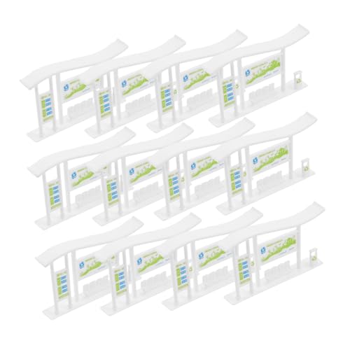 Abaodam 20 Stück Teiliges Miniatur-bahnhofsmodell Detailgetreue Stadtbus-haltestelle Kompakte Realistische Gestaltung Vielseitig für Puppenhäuser Landschaftsdekoration und Fotorequisiten Abaodam 20 Stück Teiliges Miniatur-bahnhofsmodell Detailgetreue Stadtbus-haltestelle Kompakte Realistische Gestaltung Vielseitig für Puppenhäuser Landschaftsdekoration und Fotorequisiten von Abaodam
