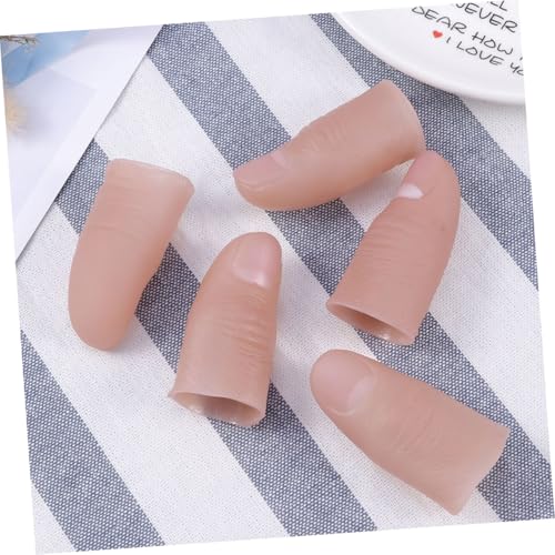 Abaodam 20 Stück Teiliges Realistische Fake Finger mit Künstlichen Nägeln Flexible Simulation für Theaterrequisiten Halloween kostüme Cosplay Partys und Streichspielzeug Abaodam 20 Stück Teiliges Realistische Fake Finger mit Künstlichen Nägeln Flexible Simulation für Theaterrequisiten Halloween kostüme Cosplay Partys und Streichspielzeug von Abaodam