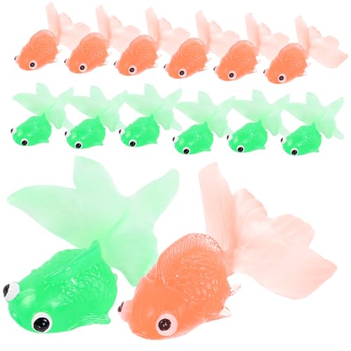 Abaodam 20 Stück Teiliges Realistische Schwimmende Goldfisch Dekoration aus Flexiblem TPR Material Sichere Aquarium fischdekoration für Lebensechte Gestaltung von Fischbecken und Aquarien Abaodam 20 Stück Teiliges Realistische Schwimmende Goldfisch Dekoration aus Flexiblem TPR Material Sichere Aquarium fischdekoration für Lebensechte Gestaltung von Fischbecken und Aquarien von Abaodam
