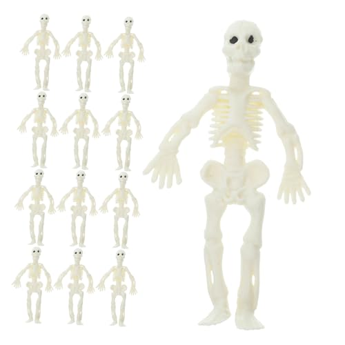 Abaodam 20 Stück Teiliges Skelett Dehnbare Spielzeuge für Stressabbau und Party Dekoration Lustige Halloween für Kindergeburtstag und Festlichkeiten von Abaodam