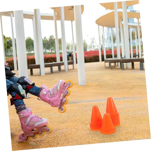 Abaodam 20 Stück Teiliges Stapelbare Bunte Rollschuh markierungshütchen für Agility Training Stabile Glatte Kunststoffpylonen für Sport und Straßen übungen von Abaodam