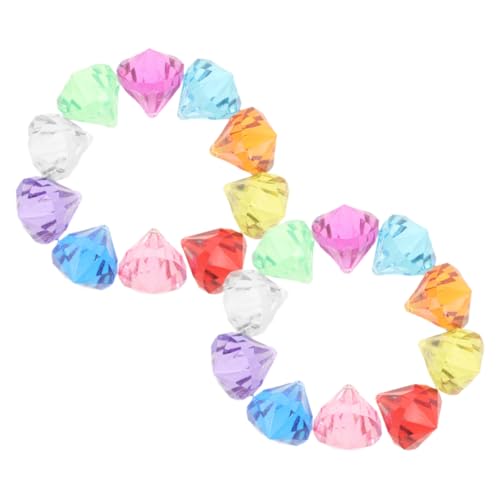 Abaodam 20 Stück Teiliges Tauchjuwelen Poolspielzeug aus Bruchsicherem Acryl Bunte Unterwasser Edelsteine für Schwimmbadspiele Geeignet für Sommerpartys Geburtstag und Piratenspiele von Abaodam