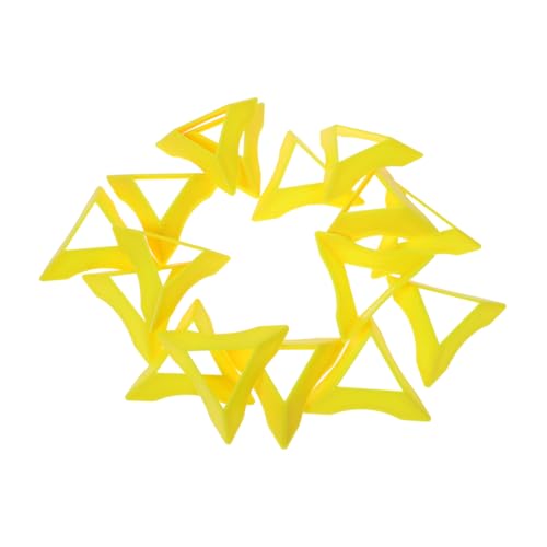 Abaodam 20 Stück Zauberwürfelhalter Stand Cube-Display-stativ Steht Prisma Puzzle Benzinhahn des Generatorventils Absperrventil Der Waschanlage Ventil Gastank Yellow Plastik von Abaodam