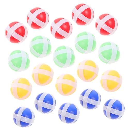 Abaodam 20 Stück lustiger klebriger Ball mit sicheren Bällen Brettspiele Outdoor- für Beach Toys for klebrige Kugeln, die die Decke hängen Nylon von Abaodam