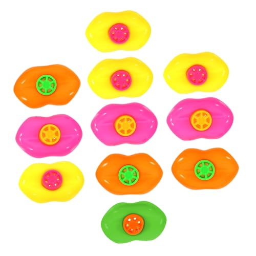 Abaodam Spielzeugpfeifen Für Kinder 20 Stück Kunststoff-lippenpfeifen Party-lernspielzeug Leuchtende Farben Weihnachtsgeschenk von Abaodam