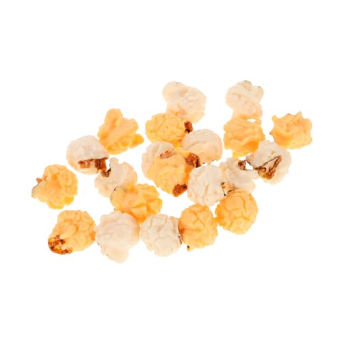 Abaodam 20 Stücke Popcorn Modell Popcorn Dekorationen Popcorn Foto Prop Künstliche Lebensmittel Weiß Gefälschte Popcorn PVC von Abaodam