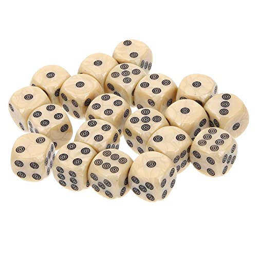 Abaodam 20 Stücke Würfel Spiel Blank Würfel Farbe Gaming Zubehör Acryl Abaodam 20 Stücke Würfel Spiel Blank Würfel Farbe Gaming Zubehör Acryl von Abaodam