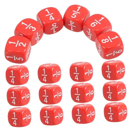 Abaodam 20-teiliges Abgerundetes Bruchwürfel-Set Für Kinder. Mehrseitige Mathematikwürfel Verbessern Das Bruchverständnis Und Die Rechenfähigkeiten Für Den Unterricht Im Klassenzimmer. von Abaodam
