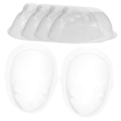 Abaodam 20 transparente Puppen-Gesichtsabdeckungen, DIY-Schutzmasken für kleine Puppen, Display-Gesichtsabdeckungen für Bastelprojekte, Organizer von Abaodam