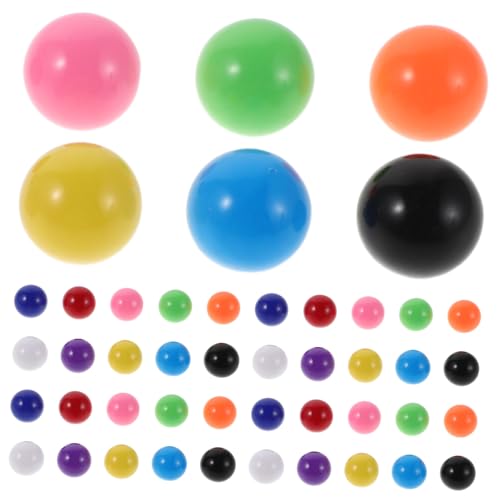 Abaodam 200 Stück Bunte Spielkugeln für Mathematik Lernspiele Robuste Feste Kugeln für Rechen Sortierübungen Vielseitig Kompatibel mit Spielbahnen Farbenfrohe Ersatzkugeln für Familien von Abaodam