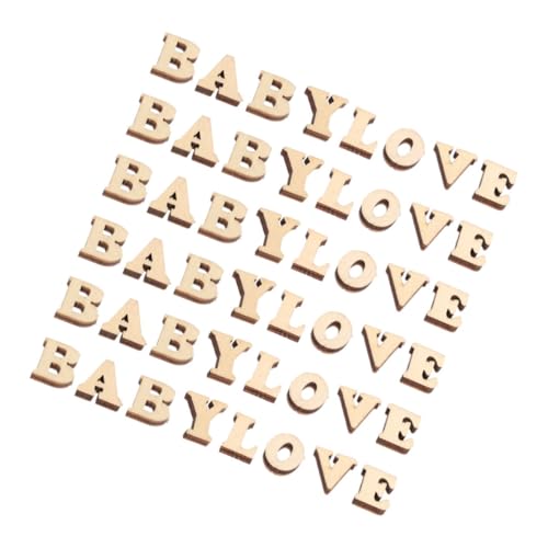 Abaodam 200 Stück Handgefertigte Buchstabenholzspäne Kleine Holzbuchstaben Unfertige Holzbuchstaben Mini-Buchstaben Unfertiges Holzalphabet Holzwörter Zum Basteln Holz Zahlen Beige Hölzern von Abaodam