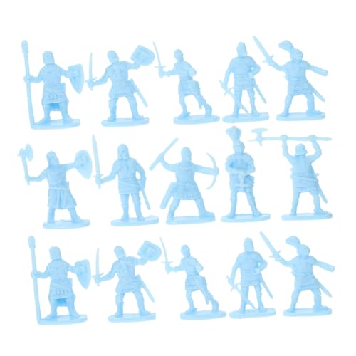 Abaodam 200 Stück Kunststoff-minispielzeug-soldatenfiguren Mittelalterliche Soldatenfiguren Spielzeug-minifiguren Sandtisch-soldatenmodelle von Abaodam