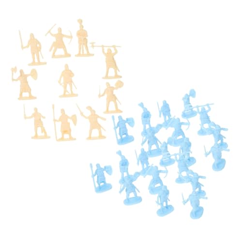Abaodam 200 Stück Minisoldat Ritter Zahlen Armee Miniaturen Figur Krieger Klein Soldaten Plastik von Abaodam