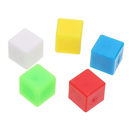 Abaodam 200 Stück Teiliges Kleine Bunte Kunststoff Würfel Geometrische Lernbausteine für Grundschule zum Zählen Sortieren Mustererkennen Farb und Raumvorstellung Leichtes Pädagogisches von Abaodam