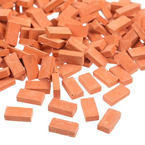 Abaodam 200Stücke Sandtisch Dekoration Realistische Ziegelsteine für Miniaturszenen DIY Garten und Modellbauprojekte für Schulprojekte von Abaodam