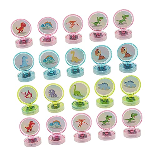 Abaodam 20St Dinosaurier-Stempelspielzeug für Mini- Briefmarken stempelset kinderstempel Set Kindertiere Robbenspielzeug Dinosaurier Robbenspielzeug Abs von Abaodam