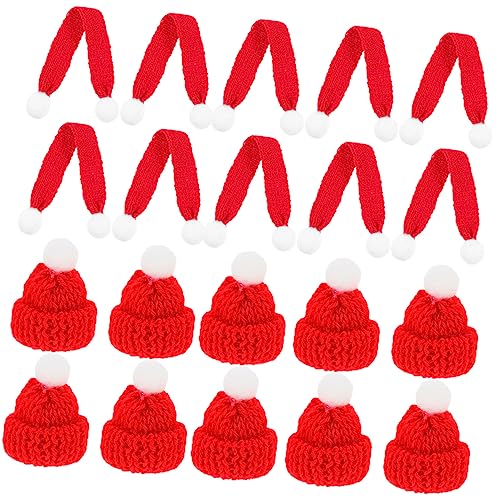 Abaodam 20St Mini-Mütze Miniaturhüte Zubehör für Puppenhäuser Weihnachtsaccessoires Figuren weihnachtsbaumdeko weihnachtsbäume geschmückt Mini-Hut- weihnachtsmütze Strickgarn Abaodam 20St Mini-Mütze Miniaturhüte Zubehör für Puppenhäuser Weihnachtsaccessoires Figuren weihnachtsbaumdeko weihnachtsbäume geschmückt Mini-Hut- weihnachtsmütze Strickgarn von Abaodam
