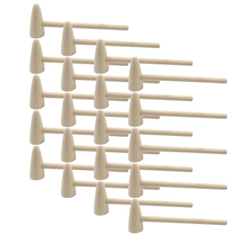 Abaodam 20 Stück Holzhämmer Spielzeug – Hämmer Material Sicher Für Die Kleinen von Abaodam