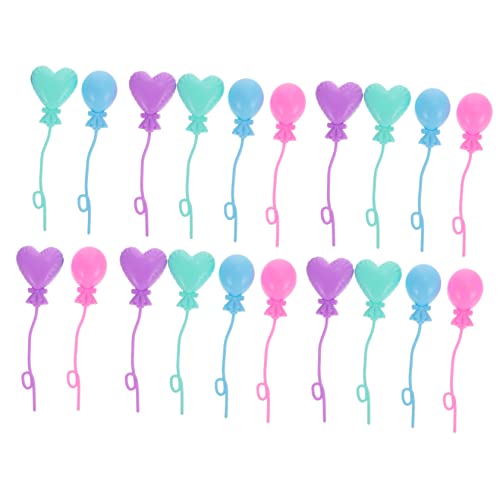 Abaodam 20St Puppenhaus-Ballon Mini- Ballonbogen-Kit Aufblasgerät Miniaturen partyknaller für kinderspielzeug Feengarten Ballon Puppenhaus-Luftballons Plastik von Abaodam