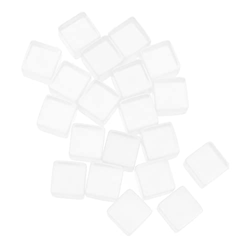 Abaodam 20St Transparente Würfel Brettspiele Standard-Spielwürfel Wiederverwendbare Eiswürfel für Getränke Pub- lichtwürfel Board Games Partywürfel aus Acryl Würfel von Abaodam