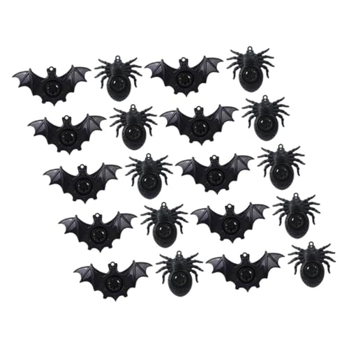 Abaodam 20Stücke Halloween Spinnen Und Fledermauspfeifen Spielzeugpfeifen Für Lustige Geräuschmacher Für Halloween Partys Für Farbenfrohes Pfeifenspielzeug von Abaodam