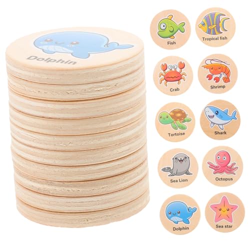 Abaodam 20Stücke Memory Holzspielzeug Teilig Gedächtnistraining für Kleinkinder Montessori Lernspiel für Frühe Bildung Interaktives Holzspiel Konzentration Abaodam 20Stücke Memory Holzspielzeug Teilig Gedächtnistraining für Kleinkinder Montessori Lernspiel für Frühe Bildung Interaktives Holzspiel Konzentration von Abaodam