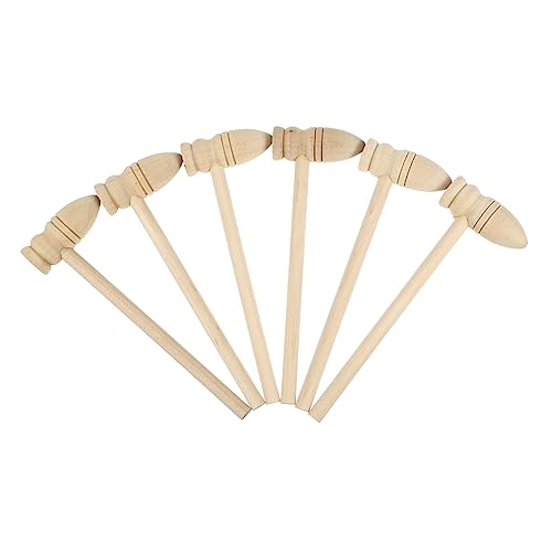 Abaodam 20Stücke Mini Holzhammer Teiliges Holzspielzeug für Kreative Spiele und Hand Augen Koordination Sicher und Langlebig von Abaodam