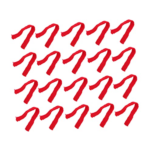 Abaodam 20Stücke Mini Schals für Puppen Dekorative Wollschals und Partys und Feiertage Hochwertiges Zubehör für Puppen und Spielzeugfiguren von Abaodam