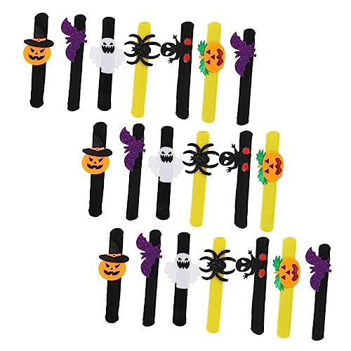 Abaodam 20stücke Halloween Slap Armbänder Lustige Slap Band Spielzeuge Für Junge Mädchen Party-dekoration Für Halloween-feiern Sicher Und Bequem Für Jungen Und Mädchen von Abaodam