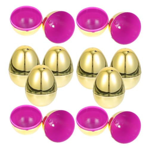 Abaodam 20pcs Ostereier befüllbare Eier Eierbecher Eierfarbe Eierhalter Mini Eier Ostern Party Dekoration Ostern Ornament Osterdekoration Ostereier Boxen Goldener Kunststoff Abaodam 20pcs Ostereier befüllbare Eier Eierbecher Eierfarbe Eierhalter Mini Eier Ostern Party Dekoration Ostern Ornament Osterdekoration Ostereier Boxen Goldener Kunststoff von Abaodam