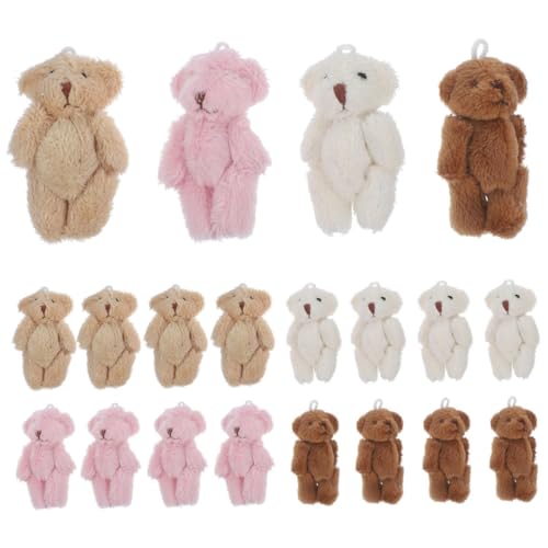 Abaodam 20 Stück Mini-plüschbären-Spielzeug Stofftiere Weiche Bären-schlüsselanhänger Bezaubernde Dekorative Ornamente Für Partygeschenke Große Farbauswahl Abaodam 20 Stück Mini-plüschbären-Spielzeug Stofftiere Weiche Bären-schlüsselanhänger Bezaubernde Dekorative Ornamente Für Partygeschenke Große Farbauswahl von Abaodam