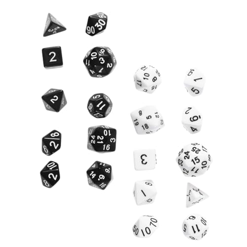Abaodam Acryl-spielwürfel 20 Stück Verschiedene Formen Für Bars Familienfeiern Und Rollenspiele von Abaodam