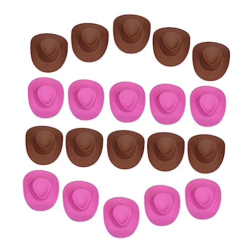 Abaodam Miniatur-Hut Für Puppen Zum Anziehen 20 Stück Kunststoff-mini-hüte Für Puppen Für Bastelprojekte Abaodam Miniatur-Hut Für Puppen Zum Anziehen 20 Stück Kunststoff-mini-hüte Für Puppen Für Bastelprojekte von Abaodam