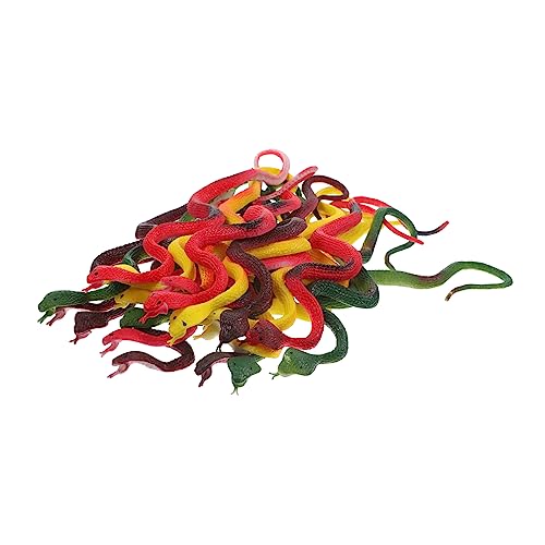 Abaodam 20st Simulierte Schlange Aus Weichem Gummi The Snake Toys Snake Sculpture Wild Animal Figurine Toy Skulptur Umweltfreundliches -Material Aus Weichem Gummi Kind Erwachsener von Abaodam