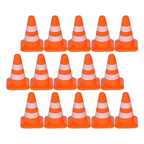 Abaodam Realistisches Verkehrskegel-Spielzeug 21-teiliges Mini-verkehrszeichen Für Kinder Material Sicher Zum Spielen von Abaodam