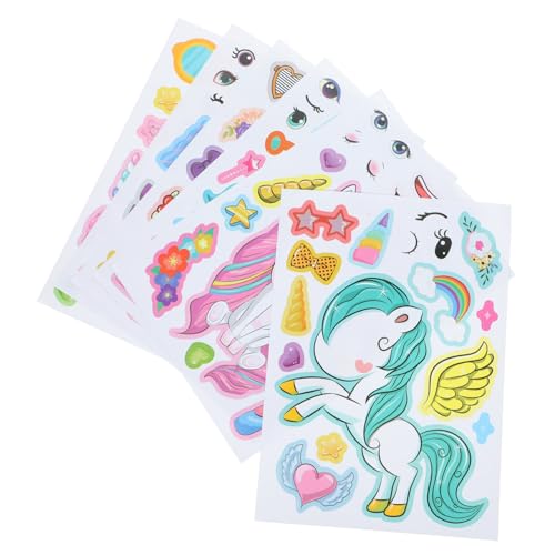 Abaodam Aufkleber – 24 Bögen Make-up-Aufkleber Puzzle-Aufkleber Partygeschenk Thema Abaodam Aufkleber – 24 Bögen Make-up-Aufkleber Puzzle-Aufkleber Partygeschenk Thema von Abaodam