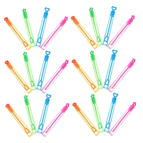 Abaodam 24 Pcs Miniblase für kinderspielzeug seifenblasenflüssigket Dekoration Party Toy spielwaren Bubble Zauberstab nachgefüllte Zauberstäbe Plastik von Abaodam