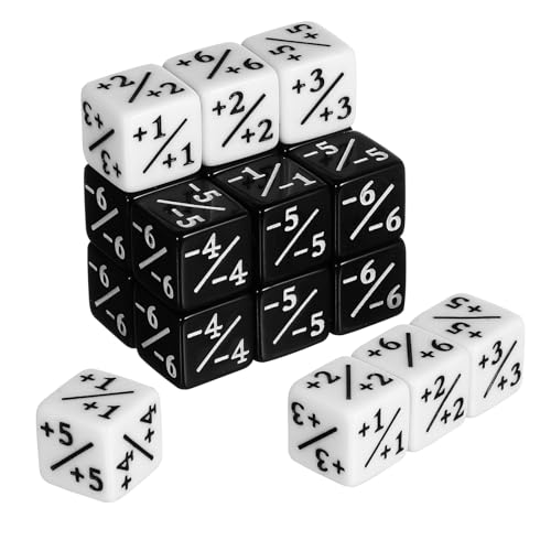 Abaodam Zähler Würfel Set Zahlen 24 Stück Würfel Spiel Spielzeug Für Kinder Robuste Acryl Würfel Für Arithmetik Spiele von Abaodam