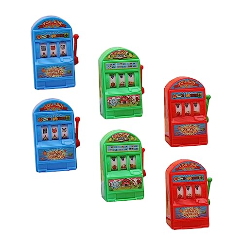 Abaodam 24 STK Lotteriemaschine Spielzeug fokussiert Fruchtmaschine tragbare Spielekonsole Einarmiger Bandit interessanter Lotterieautomat Spielautomat aus Kunststoff Mini Brettspiel Kind von Abaodam