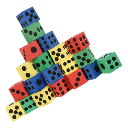 Abaodam 24 STK Schaumwürfel Amusement Indoor Spiele настольные игры spielwaren draußen Kreatives Toy Punktwürfel Würfel Würfeln Mini-Würfel-Requisite Würfel Eva von Abaodam