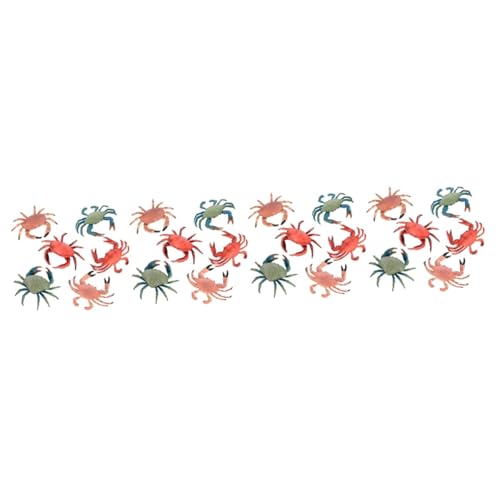 Abaodam 24 STK Simulation Krabbe tierfiguren Tier Figuren Spielset Kinderspielzeug Plastikspiele Spielzeuge Modelle simuliertes Tiermodell Meerestiermodell Kaktus schmücken Ornamente von Abaodam