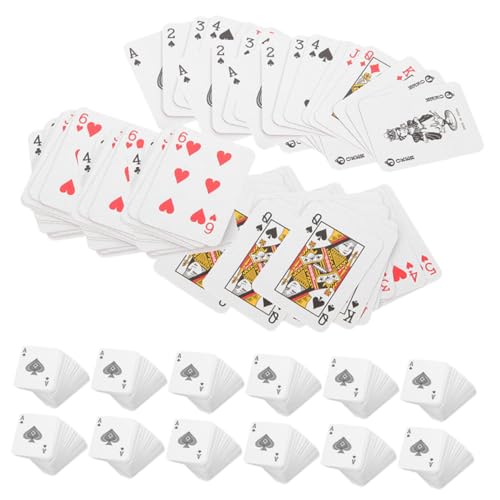 Abaodam 24sätze Miniatur Spielkarten Von Kleinen Spielkarten Für Partys Reisen Witziges Für Spaß Und Unterhaltung von Abaodam