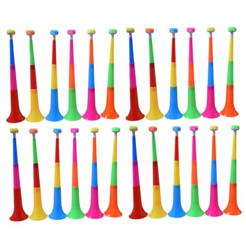 Abaodam 24 Stck Teiliges Großes Teleskop Trumpetenspielzeug aus Kunststoff Verstellbar Gemischt Kinderfreundliches Musikinstrument für Spaß und Lernförderung bei Mädchen und Jungen von Abaodam