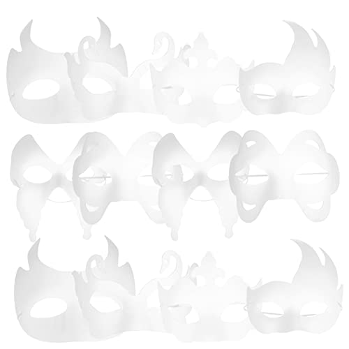 Abaodam 24 Stk Zellstoffmaske selber machen DIY-Maske zum Ausmalen leer halloween masken halloweenmaske weiße Halloween-Maske DIY-Maskerademaske Handbuch bilden Kleidung Papiermaske Kind von Abaodam