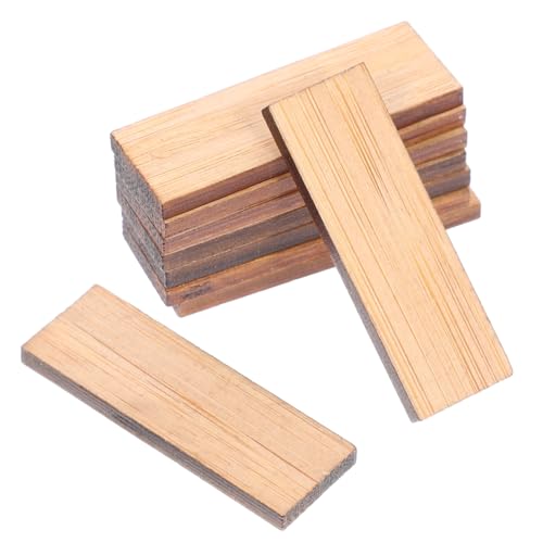 Abaodam 24 Stück Bodenmontage Modell Little House Retro Decor Winzige Häuser Tiny Homes Puppenmöbel Kleines Haus Mini Boden für Tiny House Kreative Mini Bodenbelag Puppenhaus Floorboard Bambus von Abaodam