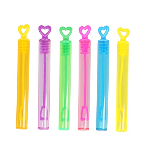 Abaodam 24 Stück Bubble -Zauberstäbe graceling Wedding Decoration spielzeuge spielwaren laufstall Toy Blasen lustiges Blasenmacher herzförmiger Seifenblasenstift von Abaodam