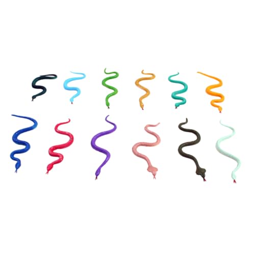 Abaodam 24 Stück Bunte Schlangen Kreative Fake Snake Modelle für Partys und Festivals aus Sicher und Farbenfroh für Streiche und Dekoration Zufällige Farbe Abaodam 24 Stück Bunte Schlangen Kreative Fake Snake Modelle für Partys und Festivals aus Sicher und Farbenfroh für Streiche und Dekoration Zufällige Farbe von Abaodam
