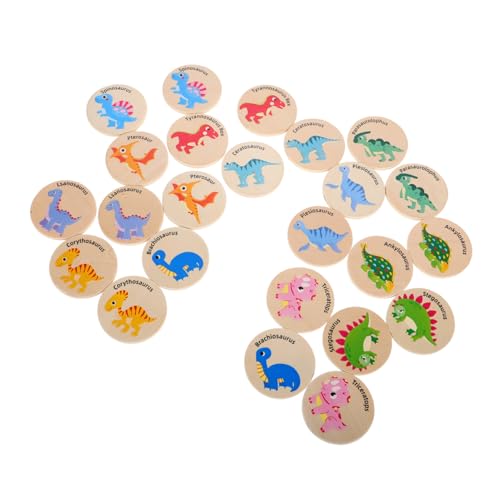 Abaodam 24 Stück Dinosaurier- Kinderpuzzle kinderspielzeug Lernspielzeug Dinosaur Gedächtnistraining Kinderspiele Memory-Spiel Dinosaurier-Matching-Spiel Holz Abaodam 24 Stück Dinosaurier- Kinderpuzzle kinderspielzeug Lernspielzeug Dinosaur Gedächtnistraining Kinderspiele Memory-Spiel Dinosaurier-Matching-Spiel Holz von Abaodam