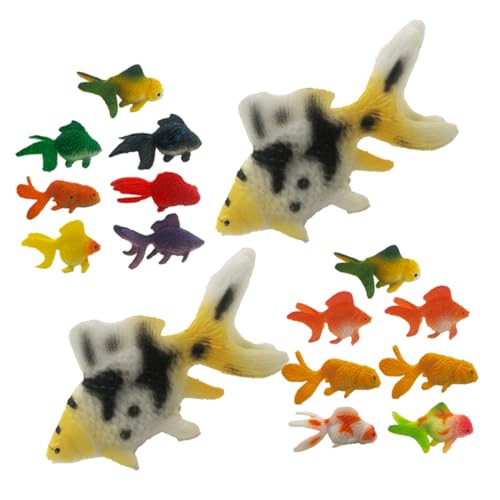 Abaodam 24 Stück Künstlicher Deko Simulationsfisch Realistische Fischmodelle Künstliches Fischmodell Kleiner Fisch Feengarten Zubehör Schwimmende Aquarienfische Fischfiguren PVC Abaodam 24 Stück Künstlicher Deko Simulationsfisch Realistische Fischmodelle Künstliches Fischmodell Kleiner Fisch Feengarten Zubehör Schwimmende Aquarienfische Fischfiguren PVC von Abaodam
